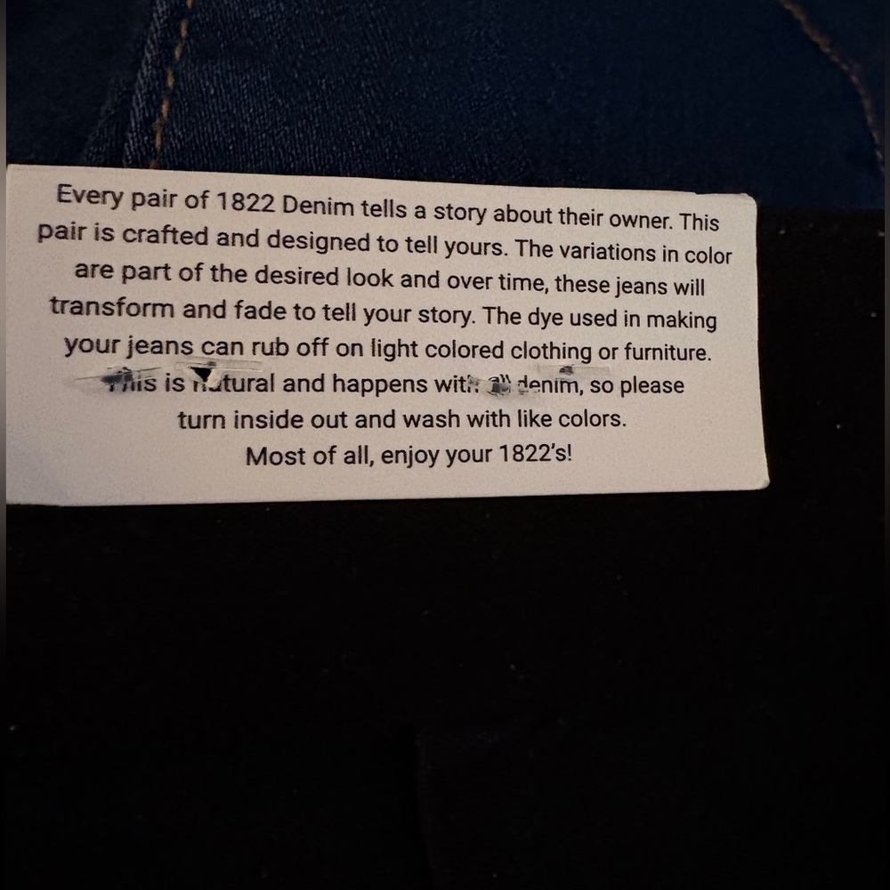 1822 Denim Silk Denim Flare - Picture 5 of 8